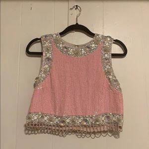 ASOS beaded crop top